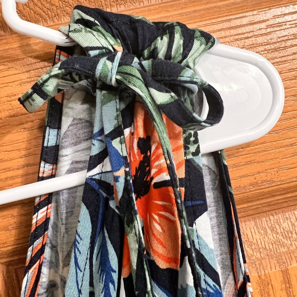Lascana Floral Tie Shoulder Jumpsuit in Blue and Green-NWOT #30 - Picture 8 of 10
